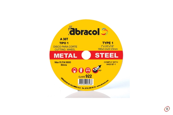 Disco Fino Corte Metal Abracol