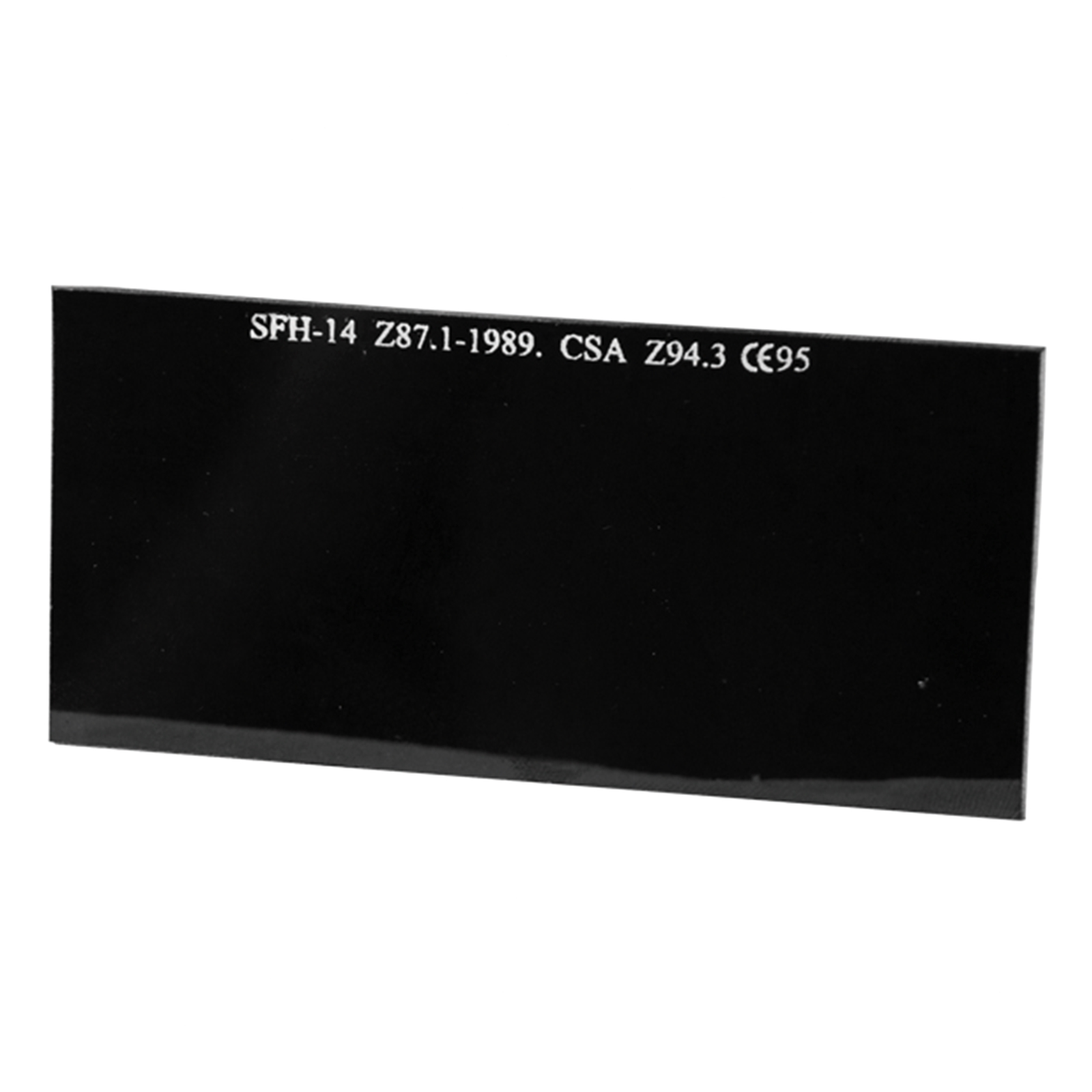 Vidrio Rectangular Oscuro Para Careta