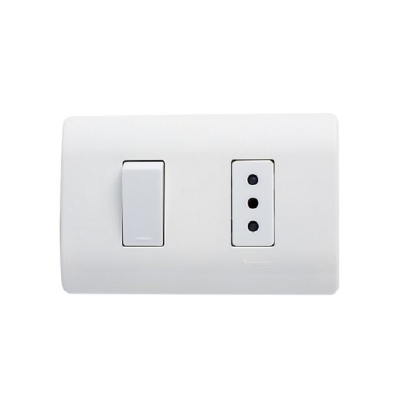 Enchufe 2P Blanco Comando