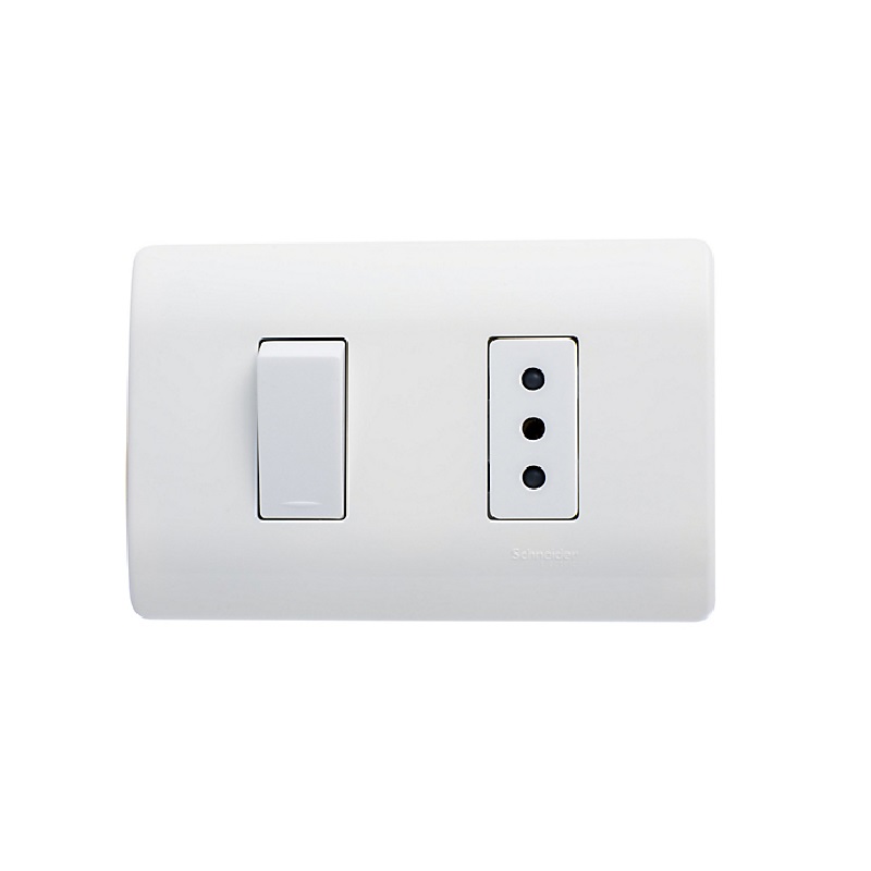 Enchufe 2P Blanco Comando