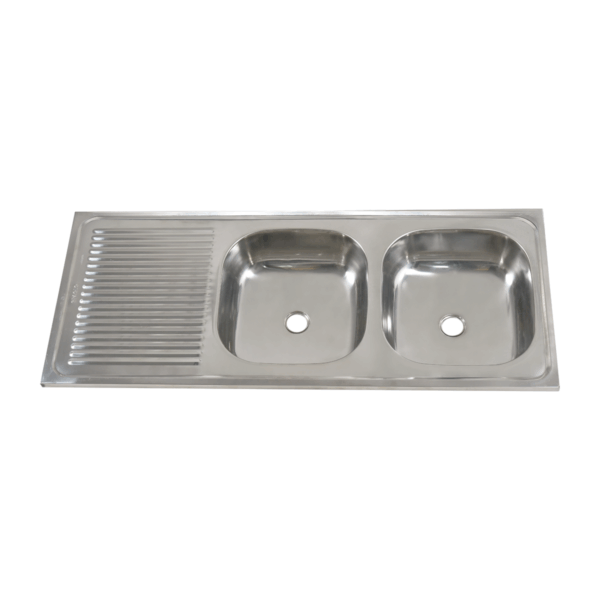 Fregadero 120*50 P/Empotrar (0.6mm) 2 Pozos