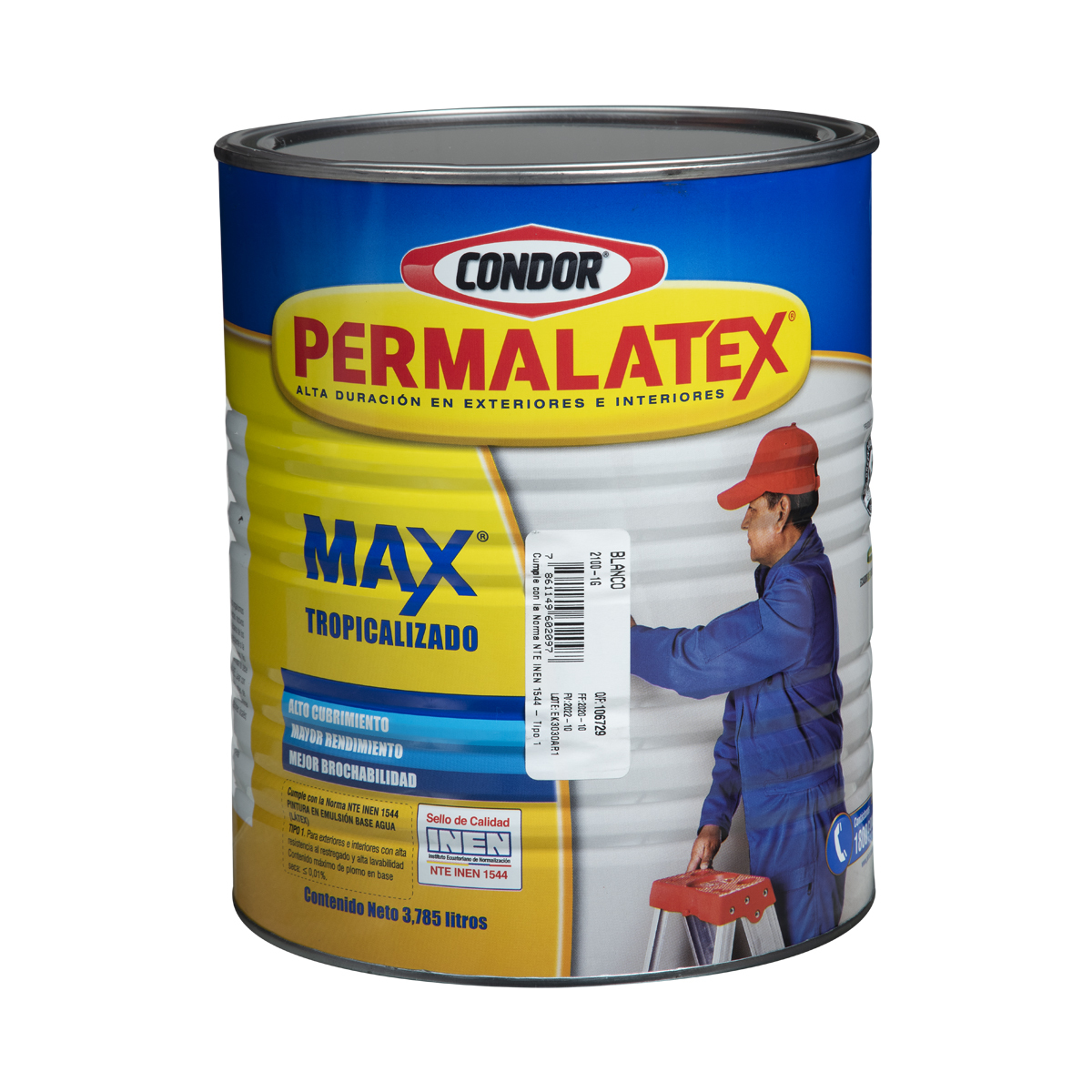 Galón Látex Latina Amarillo Colonial