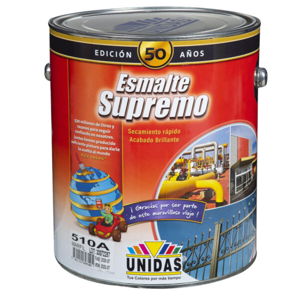 Galón Pintura Esmalte Supremo Marfil Unidas