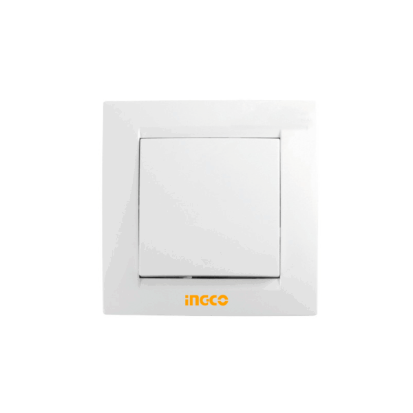 Interruptor Simple Color Blanco C/Luz Ingco