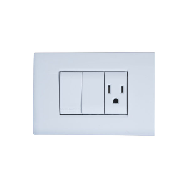 Interruptor Triple Color Blanco Ingco