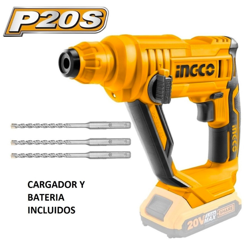 Kit Rotomartillo 1.5J 20V Ingco