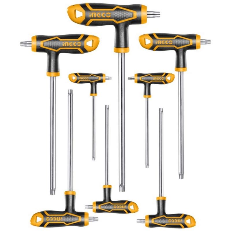 JUEGO LLAVES HEXAGONALES 8PCS TIPO T INGCO