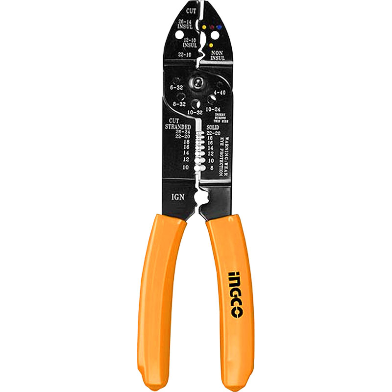 PINZA CORTADORA Y PELADORA DE ALAMBRE 215MM 8.5 INGCO