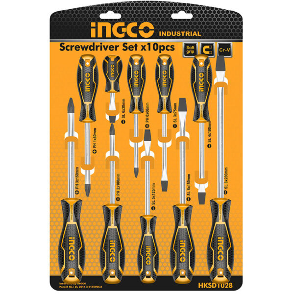SET DESTORNILLADORES 10PCS INDUSTRIAL INGCO