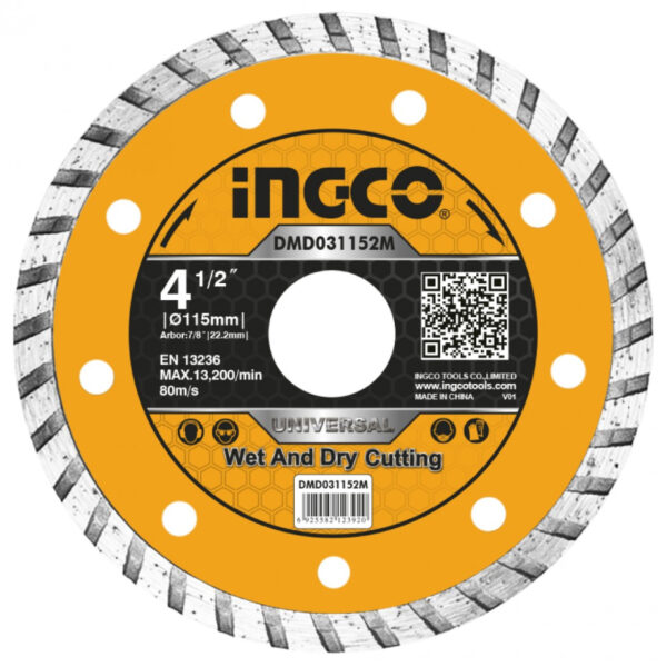 DISCO DIAMANTE TURBO 9" PROFESIONAL INGCO